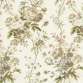 Lakeland Paradis Fabric - Walnut - by Sanderson. Click for more details and a description.