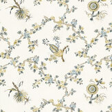 Trelliage Fabric - Chamomile/Chalk - by Sanderson. Click for more details and a description.