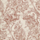Fringed Tulip Toile Fabric - Putty - by Sanderson. Click for more details and a description.