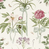 Cupid`s Beau Fabric - Parchment/Madder - by Sanderson. Click for more details and a description.