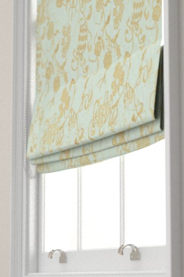 Mydsomer Pickings Blind - Smog Blue/Lame Gold - by Sanderson. Click for more details and a description.
