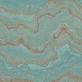 Papier peint Lava Form - Turquoise - Stories of Life. Cliquez pour en savoir plus et lire la description.