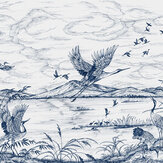 Panoramique Heron's Poetry - Saphir - Coordonne. Cliquez pour en savoir plus et lire la description.