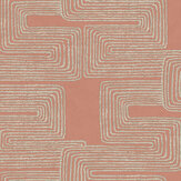 Zulu Thread Wallpaper - Coral & Glint - by York. Click for more details and a description.