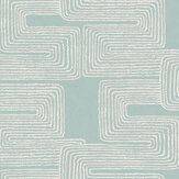 Zulu Thread Wallpaper - Azure & Gold - by York