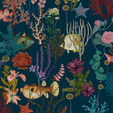 Cora Wallpaper - Navy - by Albany. Click for more details and a description.