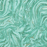 Makrana Wallpaper - Emerald - by Harlequin