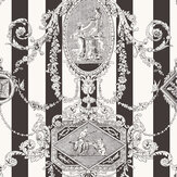 Marlborough Wallpaper - Black - by Timothy Wilman Home. Click for more details and a description.