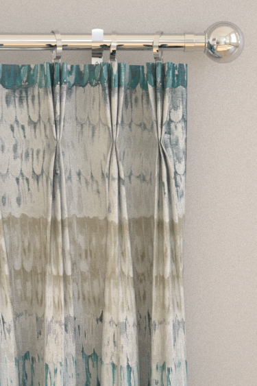 Pontia  Curtains - Emerald/Stone - by Harlequin. Click for more details and a description.