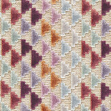 Vidi Velvet Fabric - Lilac/ Aubergine/Cornflower - by Harlequin. Click for more details and a description.