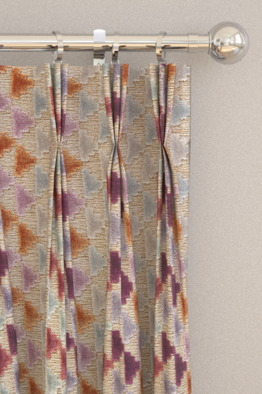 Vidi Velvet Curtains - Lilac/ Aubergine/Cornflower - by Harlequin. Click for more details and a description.