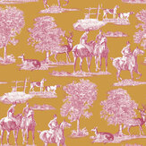 Studley Wallpaper - Ochre - by Timothy Wilman Home