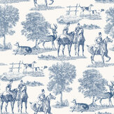 Studley Wallpaper - Royal Blue - by Timothy Wilman Home