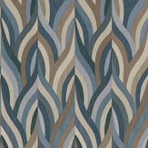 Arabesque Wallpaper - Blue - by Albany