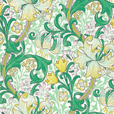 Golden Lily Wallpaper - Secret Garden - by Morris. Click for more details and a description.