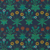 Daisy Wallpaper - Midnight - by Morris. Click for more details and a description.