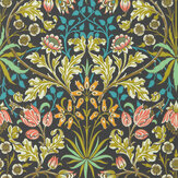 Hyacinth Wallpaper - Enchanted Green - by Morris. Click for more details and a description.