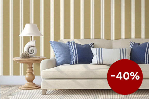 Tatton Wallpaper - Sunshine - by Timothy Wilman Home