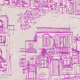 Charming Lanes Wallpaper - Fuchsia - by Brand McKenzie