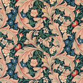 Leicester Velvet Fabric - Cosmo Pink/Indigo - by Morris. Click for more details and a description.