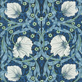 Pimpernel Fabric - Midnight/Opal - by Morris. Click for more details and a description.