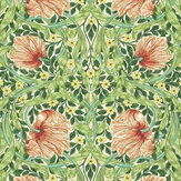 Pimpernel Fabric - Shamrock/Watermelon - by Morris. Click for more details and a description.