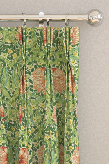Pimpernel Curtains - Shamrock/Watermelon - by Morris. Click for more details and a description.