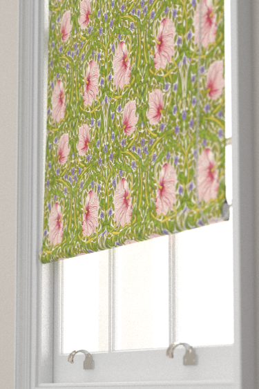 Pimpernel Blind - Sap Green/Strawberry - by Morris. Click for more details and a description.