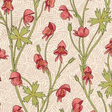 Monkshood Fabric - Rhubarb - by Morris. Click for more details and a description.