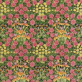 Campanula Velvet Fabric - Sunburst/Ebony - by Morris. Click for more details and a description.