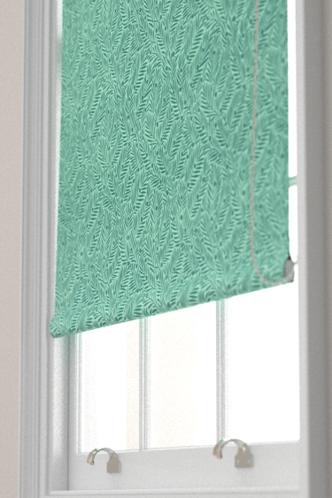 Yew & Aril Blind - Teal - by Morris. Click for more details and a description.