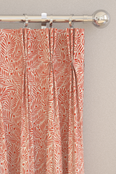 Yew & Aril Curtains - Watermelon - by Morris. Click for more details and a description.