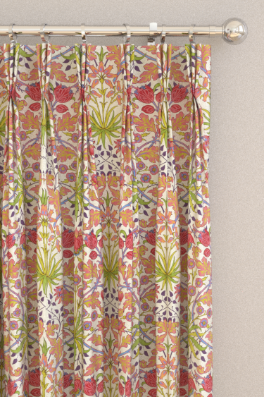 Hyacinth Curtains - Cosmo Pink - by Morris. Click for more details and a description.