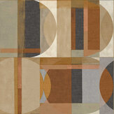 Geo Circle Wallpaper - Brown - by Albany. Click for more details and a description.