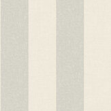 Woven Stripe Wallpaper - Silver Grey - by Albany