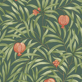 Pomegranate Wallpaper - Deep Green - by Albany. Click for more details and a description.