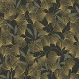 Gingko Wallpaper - Charcoal - by Albany. Click for more details and a description.
