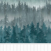 Stockholm Forest Dado Mural - Blue/ White - by Wallpanel . Click for more details and a description.