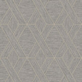 Miya Geo Wallpaper - Grey - by Albany