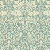 Brer Rabbit Wallpaper - Slate / Vellum - by Morris. Click for more details and a description.