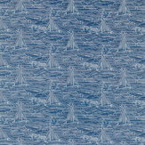 Fin Fabric - Navy - by Studio G. Click for more details and a description.