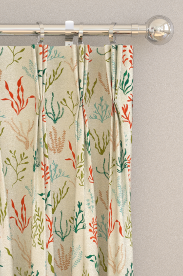 Portside Curtains - Coral/Mineral - by Studio G. Click for more details and a description.