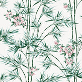 Bamboo & Blossom Wallpaper - White - by Arthouse. Click for more details and a description.