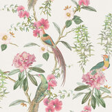 Exotic Garden Wallpaper - Pink Green - by Arthouse