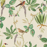 Hill Top Garden Wallpaper - Garden Cotton/Green - by Esselle Home. Click for more details and a description.
