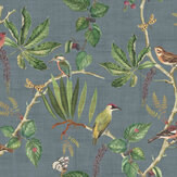 Hill Top Garden Wallpaper - Garden Slate Blue - by Esselle Home. Click for more details and a description.
