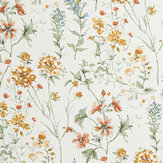 Wild Meadow Fabric - Pale Gold - by Laura Ashley. Click for more details and a description.