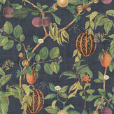 Tropic House Wallpaper - Navy - by Esselle Home. Click for more details and a description.