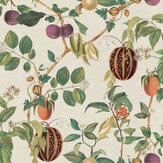 Tropic House Wallpaper - Parchment/Green - by Esselle Home. Click for more details and a description.