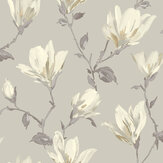 Lily Floral Wallpaper - Natural - by Arthouse